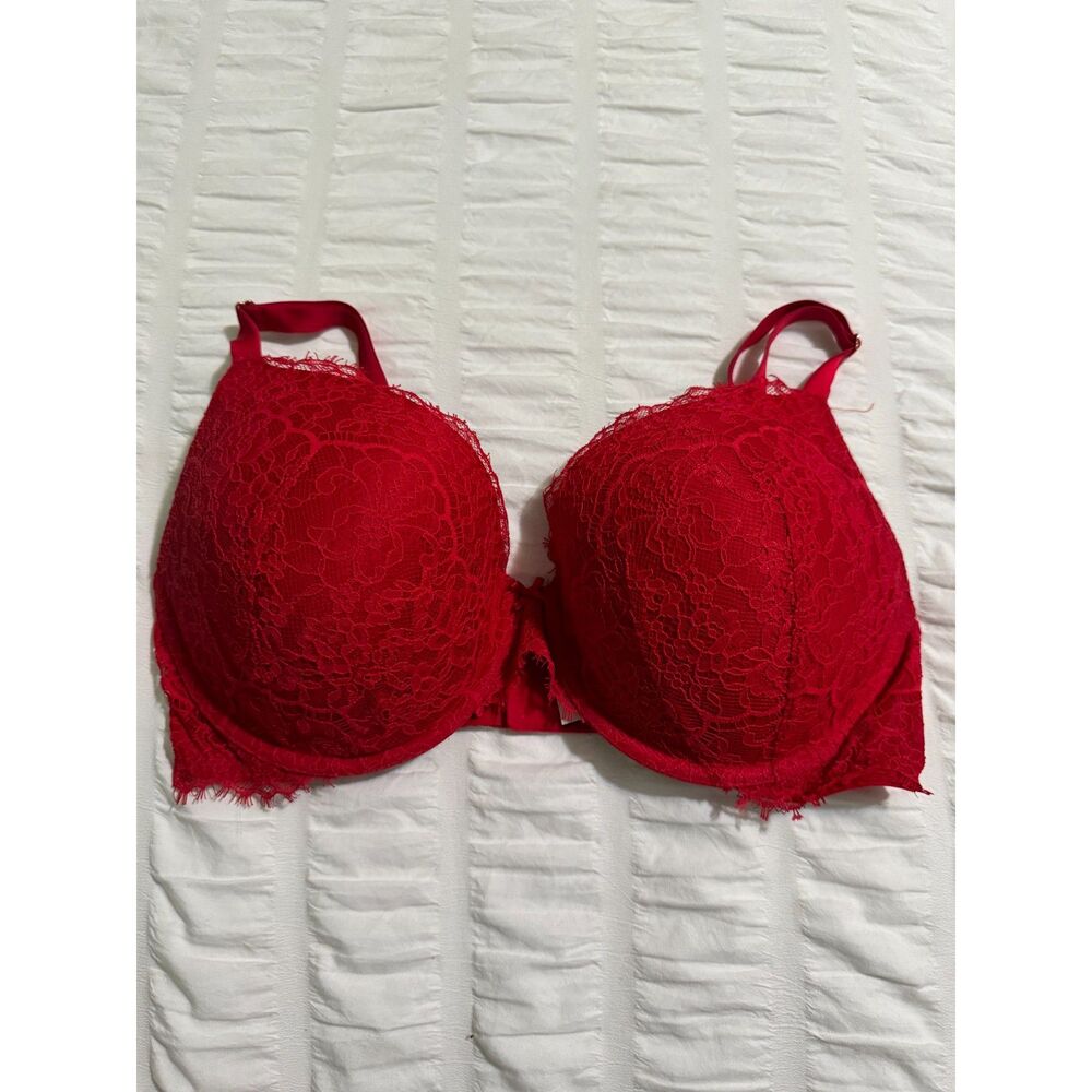 Victorias Secret Lace Red Bra 36DD
